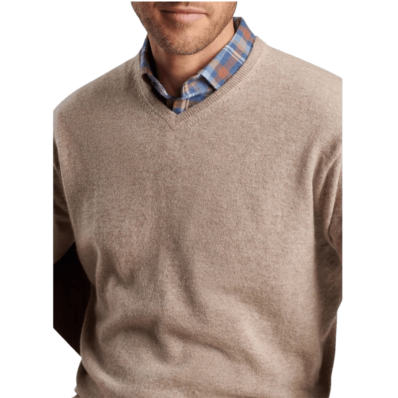 Peter Millar Men's Crown Heritage Cashmere V-Neck Sweater - Sweaters - SwagWear