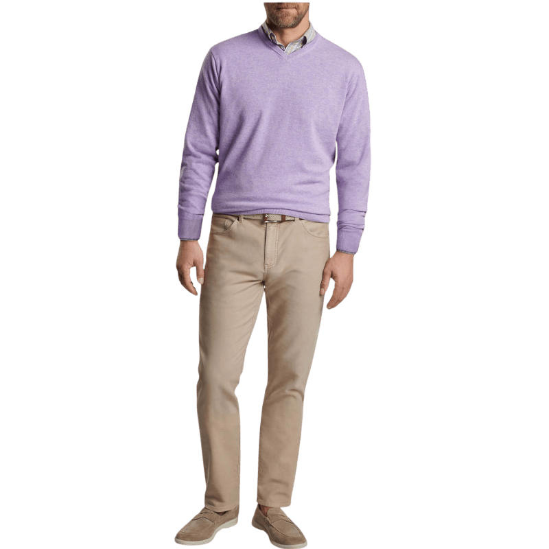 Peter Millar Men's Crown Heritage Cashmere V-Neck Sweater - Sweaters - SwagWear