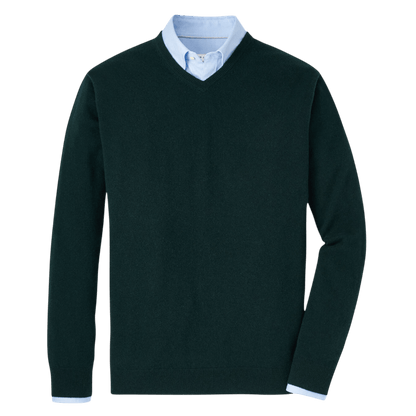 Peter Millar Men's Crown Heritage Cashmere V-Neck Sweater - Sweaters - SwagWear