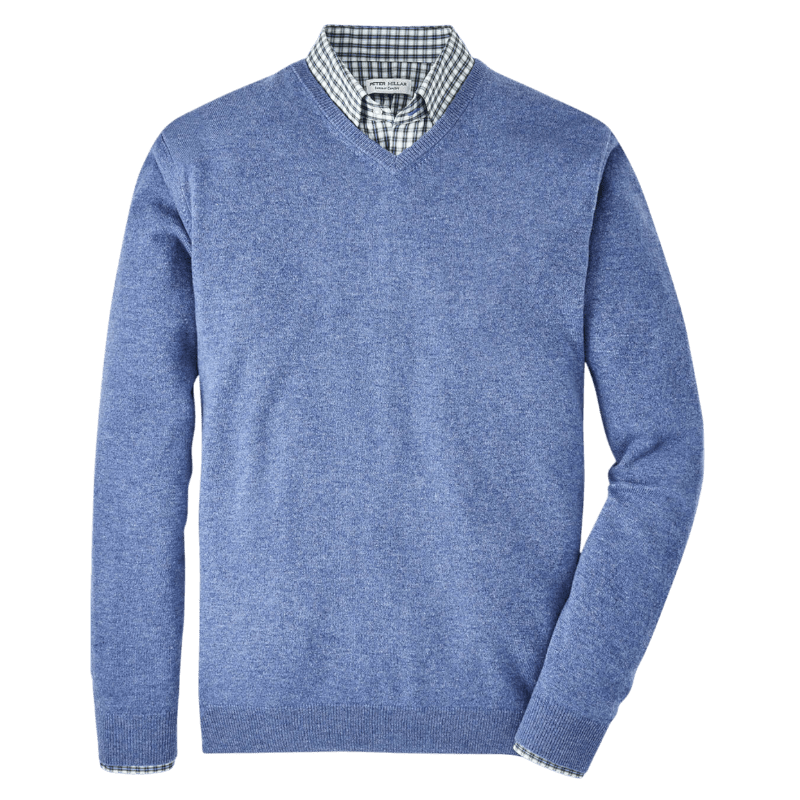 Peter Millar Men's Crown Heritage Cashmere V-Neck Sweater - Sweaters - SwagWear