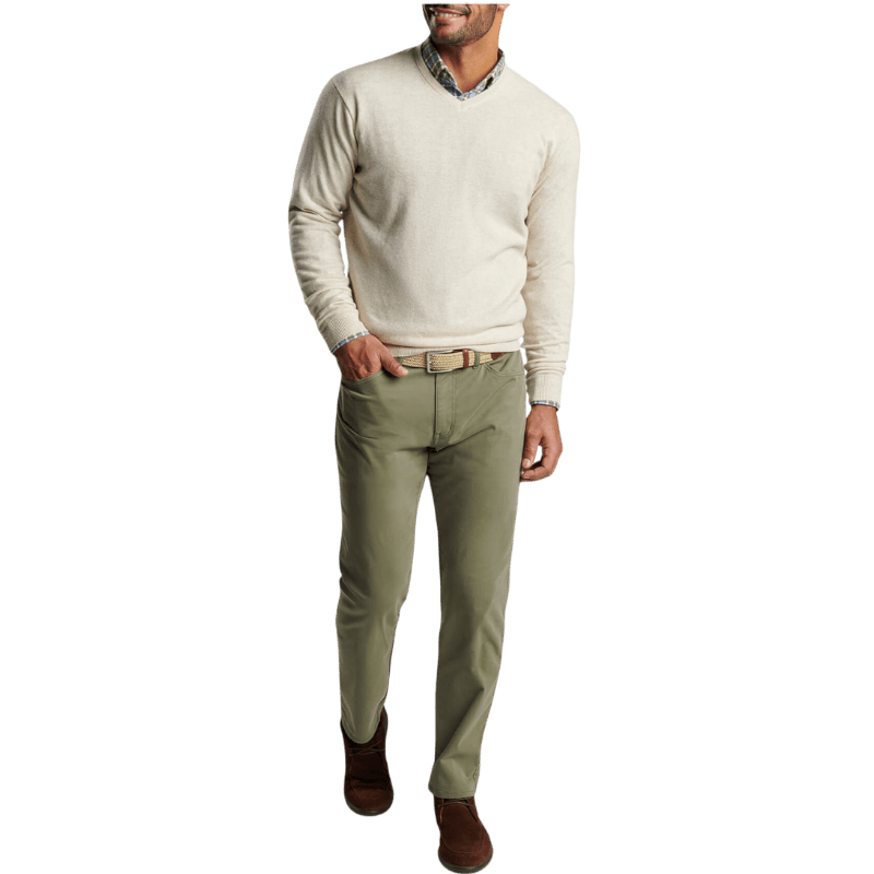 Peter Millar Men's Crown Heritage Cashmere V-Neck Sweater - Sweaters - SwagWear