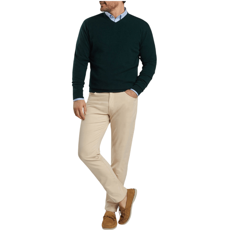 Peter Millar Men's Crown Heritage Cashmere V-Neck Sweater - Sweaters - SwagWear