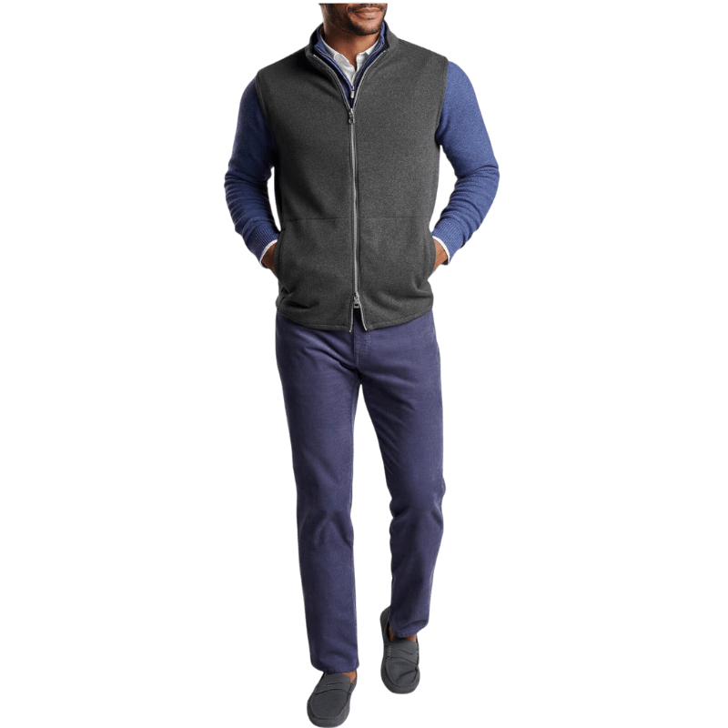 Peter Millar Men's Crown Sweater Fleece Vest - Vests - SwagWear