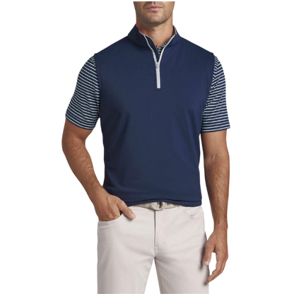 Peter Millar Men's Galway Performance Quarter-Zip Vest
