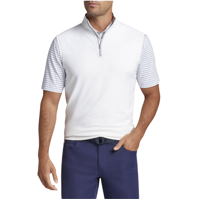 Peter Millar Men's Galway Performance Quarter-Zip Vest