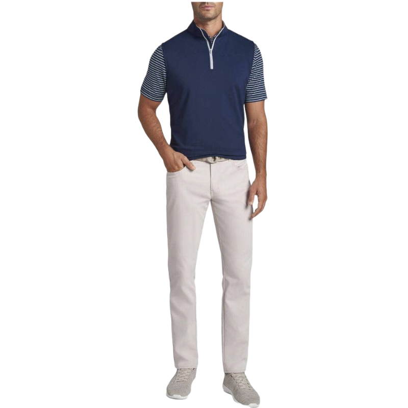 Peter Millar Men's Galway Performance Quarter-Zip Vest