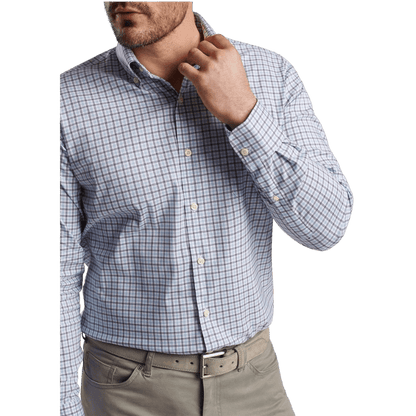 Peter Millar Men's Hamilton Crown Lite Cotton-Stretch Sport Shirt - Button Down Shirts - SwagWear