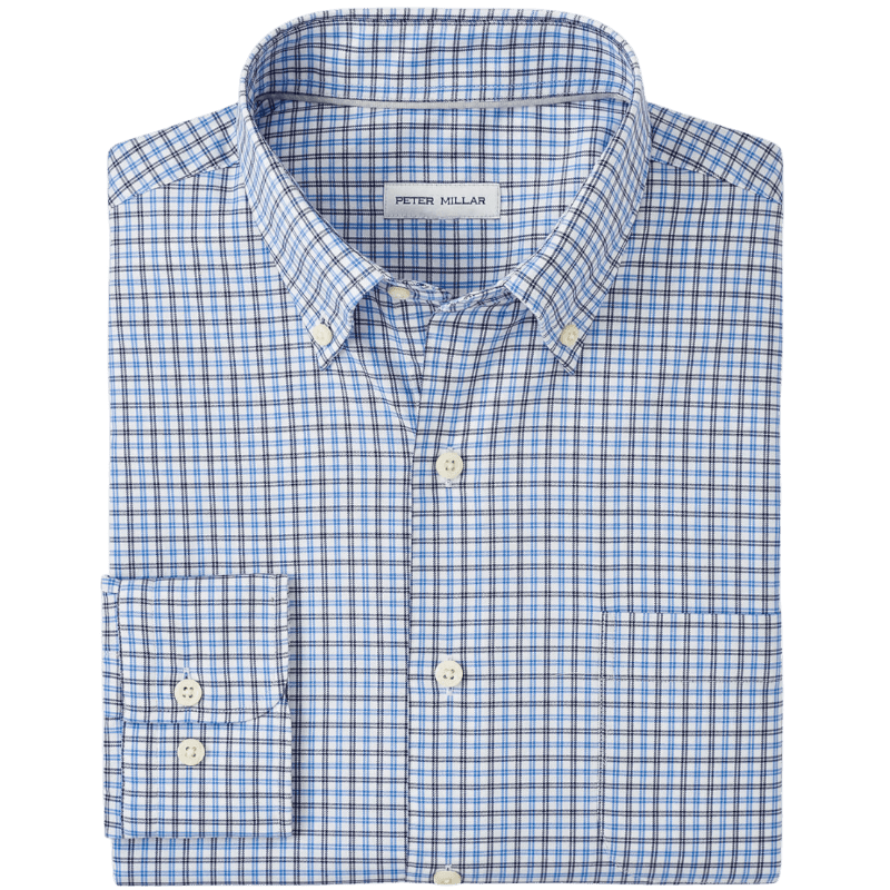 Peter Millar Men's Hamilton Crown Lite Cotton-Stretch Sport Shirt - Button Down Shirts - SwagWear
