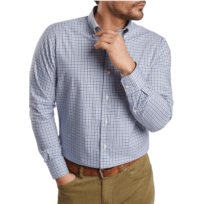 Peter Millar Men's Hamilton Crown Lite Cotton-Stretch Sport Shirt - Button Down Shirts - SwagWear