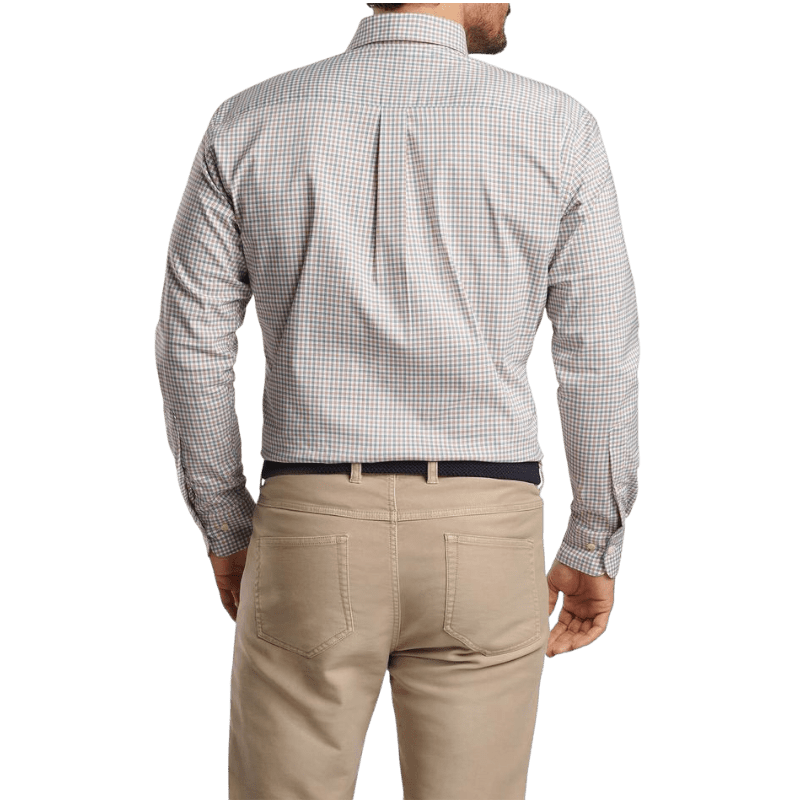 Peter Millar Men's Hamilton Crown Lite Cotton-Stretch Sport Shirt - Button Down Shirts - SwagWear