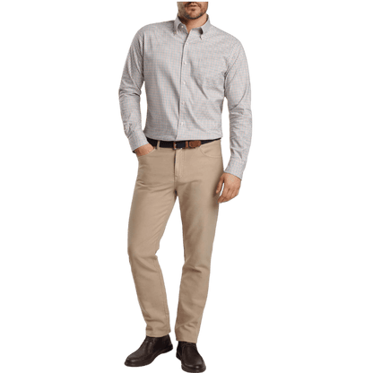 Peter Millar Men's Hamilton Crown Lite Cotton-Stretch Sport Shirt - Button Down Shirts - SwagWear