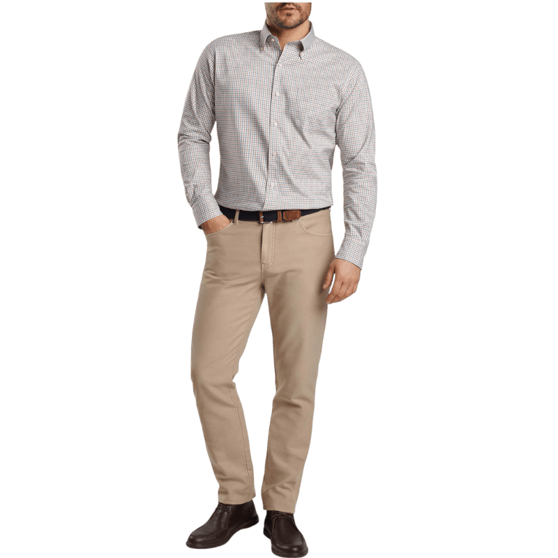 Peter Millar Men's Hamilton Crown Lite Cotton-Stretch Sport Shirt - Button Down Shirts - SwagWear