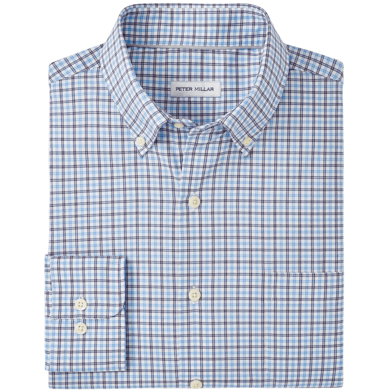 Peter Millar Men's Hamilton Crown Lite Cotton-Stretch Sport Shirt - Button Down Shirts - SwagWear