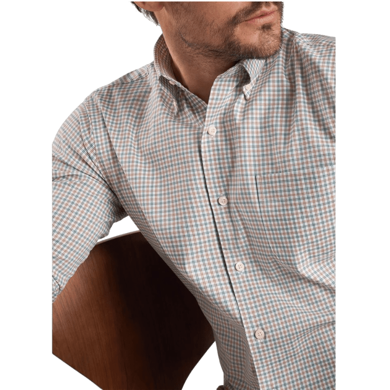 Peter Millar Men's Hamilton Crown Lite Cotton-Stretch Sport Shirt - Button Down Shirts - SwagWear