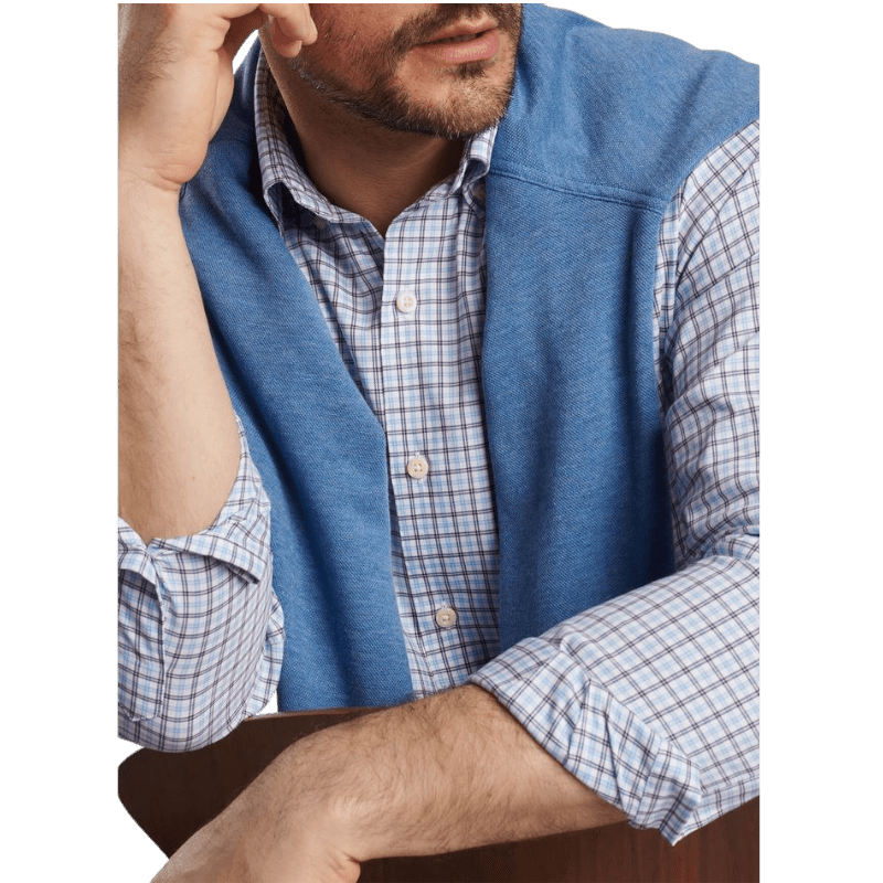 Peter Millar Men's Hamilton Crown Lite Cotton-Stretch Sport Shirt - Button Down Shirts - SwagWear