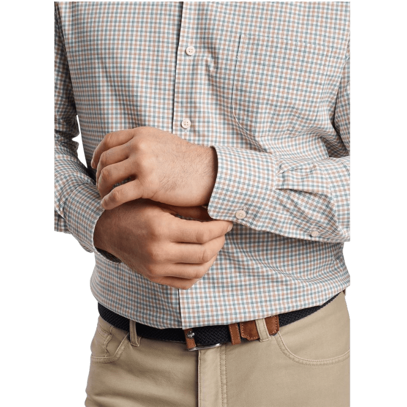 Peter Millar Men's Hamilton Crown Lite Cotton-Stretch Sport Shirt - Button Down Shirts - SwagWear