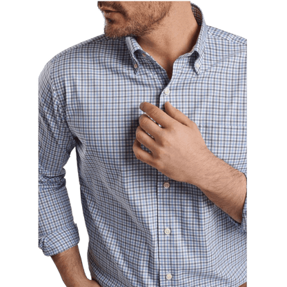 Peter Millar Men's Hamilton Crown Lite Cotton-Stretch Sport Shirt - Button Down Shirts - SwagWear