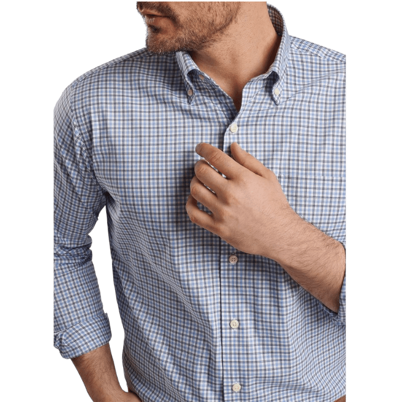 Peter Millar Men's Hamilton Crown Lite Cotton-Stretch Sport Shirt - Button Down Shirts - SwagWear