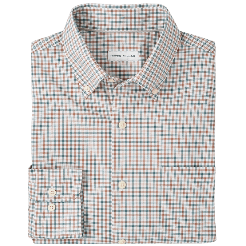 Peter Millar Men's Hamilton Crown Lite Cotton-Stretch Sport Shirt - Button Down Shirts - SwagWear