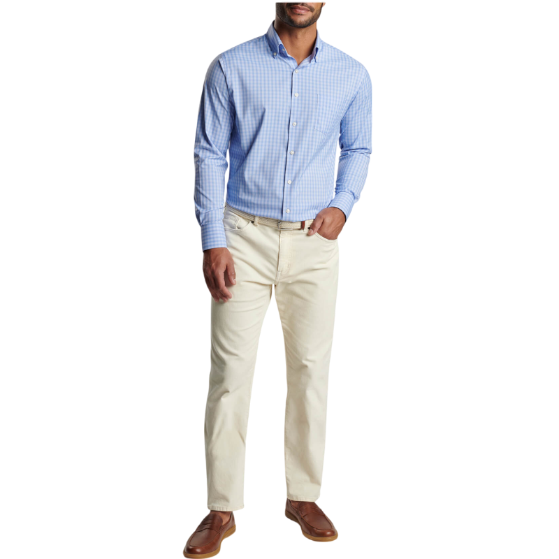 Peter Millar Men's Hawkes Performance Twill Sport Shirt