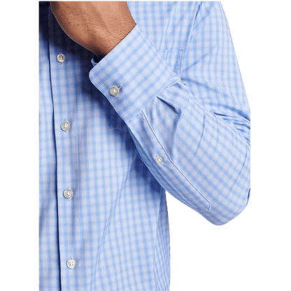 Peter Millar Men's Hawkes Performance Twill Sport Shirt - Button Down Shirts - SwagWear