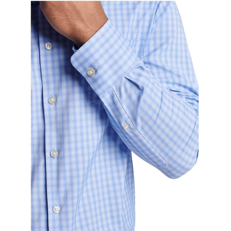 Peter Millar Men's Hawkes Performance Twill Sport Shirt - Button Down Shirts - SwagWear