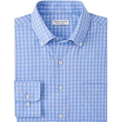 Peter Millar Men's Hawkes Performance Twill Sport Shirt - Button Down Shirts - SwagWear