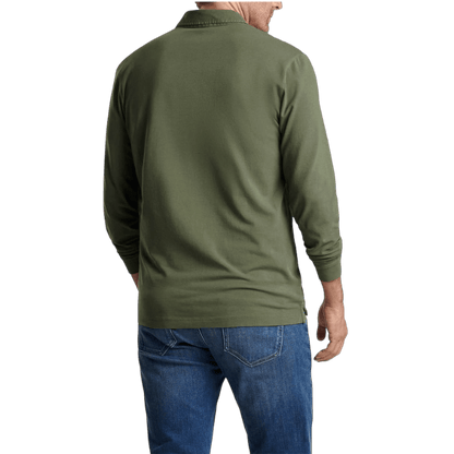Peter Millar Men's Lava Wash Long Sleeve Polo - Long-Sleeved Polos - SwagWear