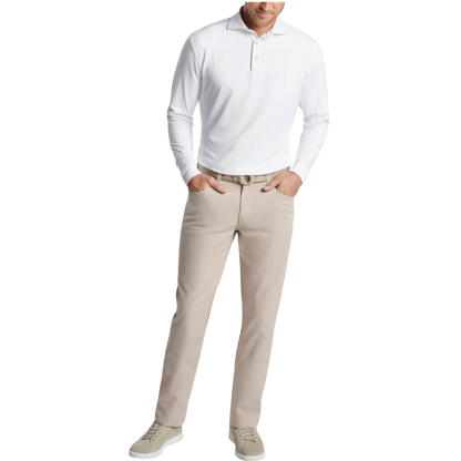 Peter Millar Men's Lyons Performance Jersey Long-Sleeve Polo