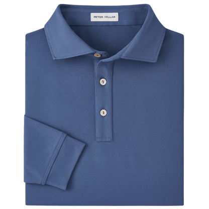 Peter Millar Men's Lyons Performance Jersey Long-Sleeve Polo - Polos - SwagWear