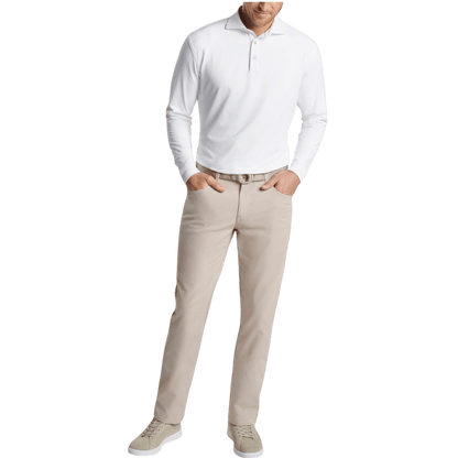 Peter Millar Men's Lyons Performance Jersey Long-Sleeve Polo - Polos - SwagWear