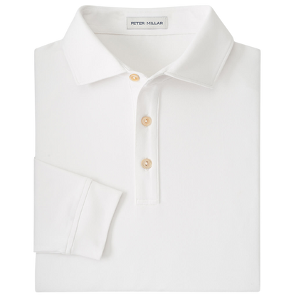 Peter Millar Men's Lyons Performance Jersey Long-Sleeve Polo