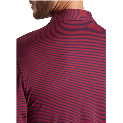 Peter Millar Men's Lyons Performance Striped Jersey Long-Sleeve Polo