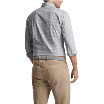 Peter Millar Men's Murray Performance Poplin Sport Shirt - Button Down Shirts - SwagWear