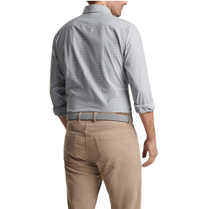 Peter Millar Men's Murray Performance Poplin Sport Shirt - Button Down Shirts - SwagWear