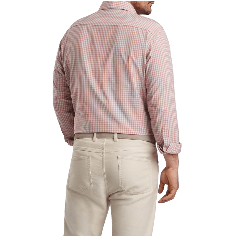 Peter Millar Men's Murray Performance Poplin Sport Shirt - Button Down Shirts - SwagWear