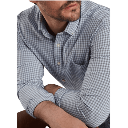 Peter Millar Men's Murray Performance Poplin Sport Shirt - Button Down Shirts - SwagWear