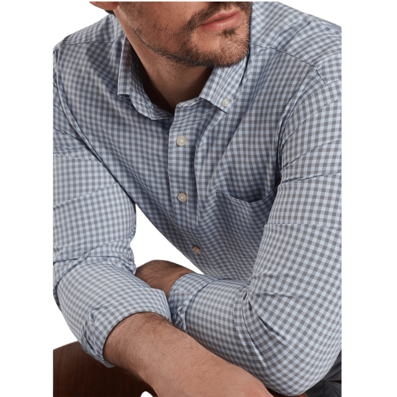 Peter Millar Men's Murray Performance Poplin Sport Shirt - Button Down Shirts - SwagWear