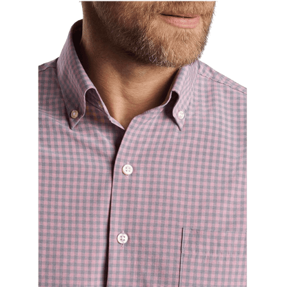 Peter Millar Men's Murray Performance Poplin Sport Shirt - Button Down Shirts - SwagWear