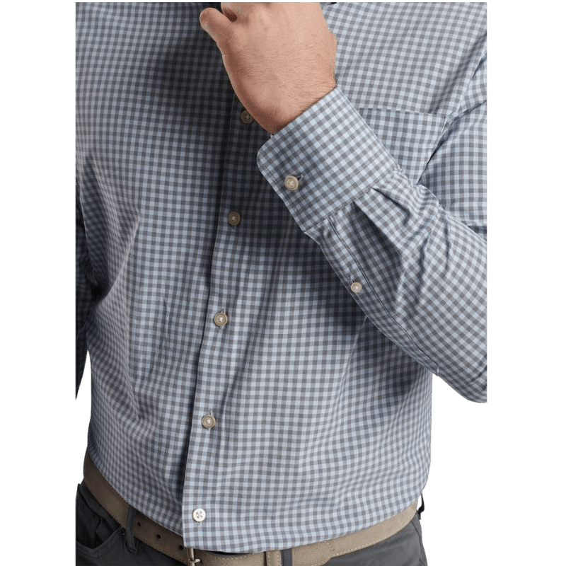 Peter Millar Men's Murray Performance Poplin Sport Shirt - Button Down Shirts - SwagWear
