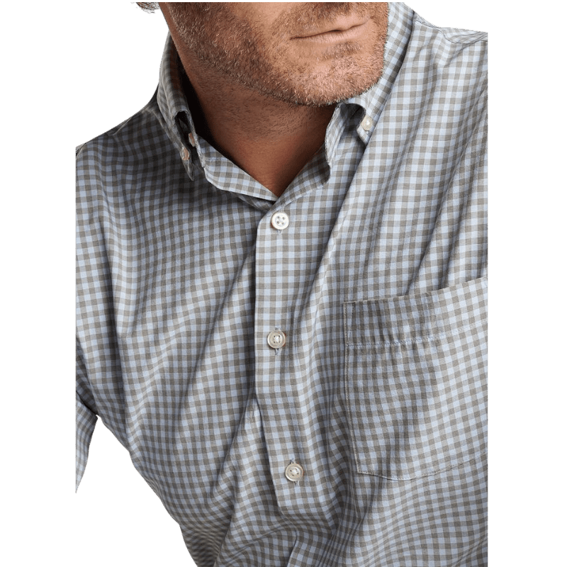 Peter Millar Men's Murray Performance Poplin Sport Shirt - Button Down Shirts - SwagWear