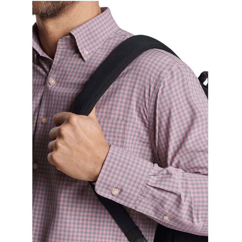 Peter Millar Men's Murray Performance Poplin Sport Shirt - Button Down Shirts - SwagWear