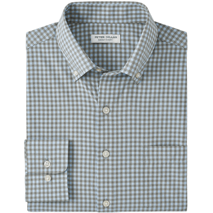 Peter Millar Men's Murray Performance Poplin Sport Shirt - Button Down Shirts - SwagWear