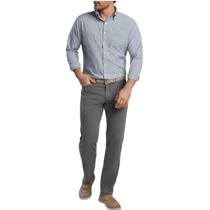 Peter Millar Men's Murray Performance Poplin Sport Shirt - Button Down Shirts - SwagWear