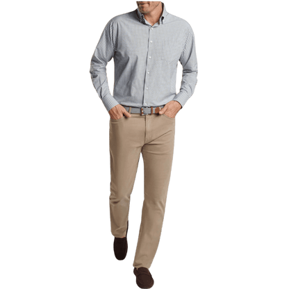 Peter Millar Men's Murray Performance Poplin Sport Shirt - Button Down Shirts - SwagWear