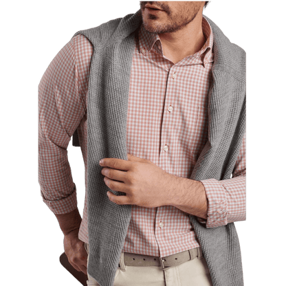 Peter Millar Men's Murray Performance Poplin Sport Shirt - Button Down Shirts - SwagWear