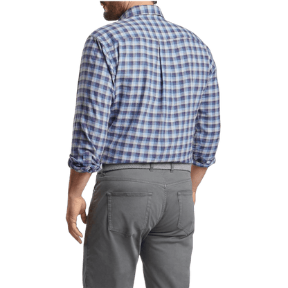 Peter Millar Men's North Bay Cotton Sport Shirt - Button Down Shirts - SwagWear