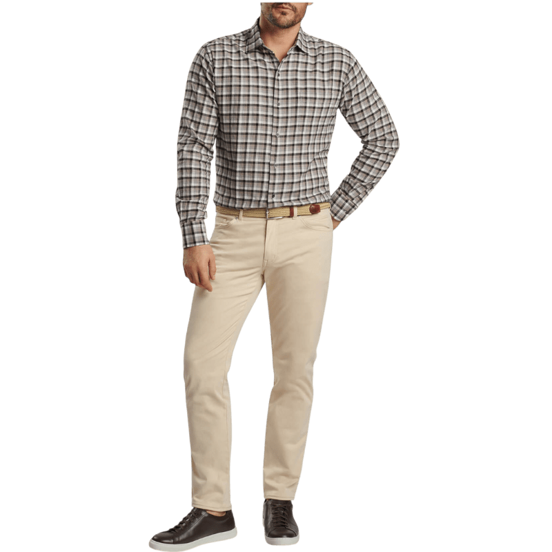 Peter Millar Men's North Bay Cotton Sport Shirt - Button Down Shirts - SwagWear
