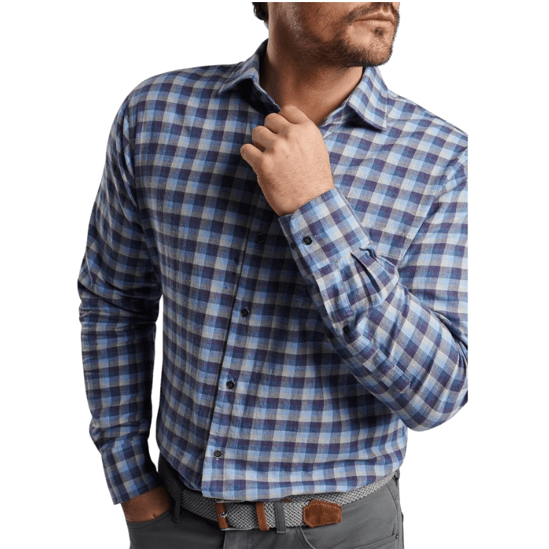 Peter Millar Men's North Bay Cotton Sport Shirt - Button Down Shirts - SwagWear