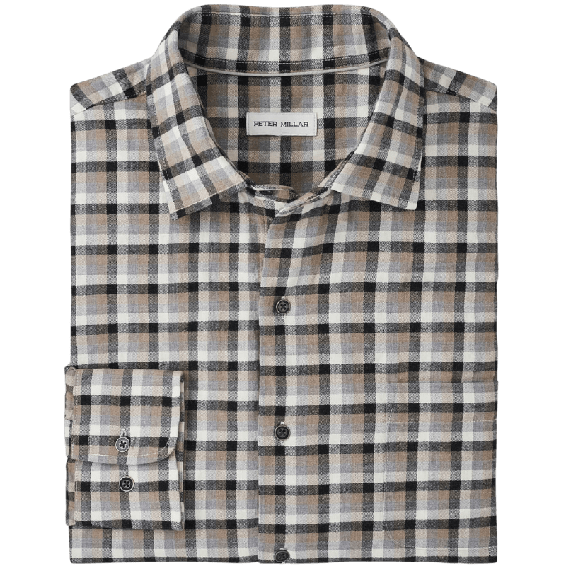 Peter Millar Men's North Bay Cotton Sport Shirt - Button Down Shirts - SwagWear